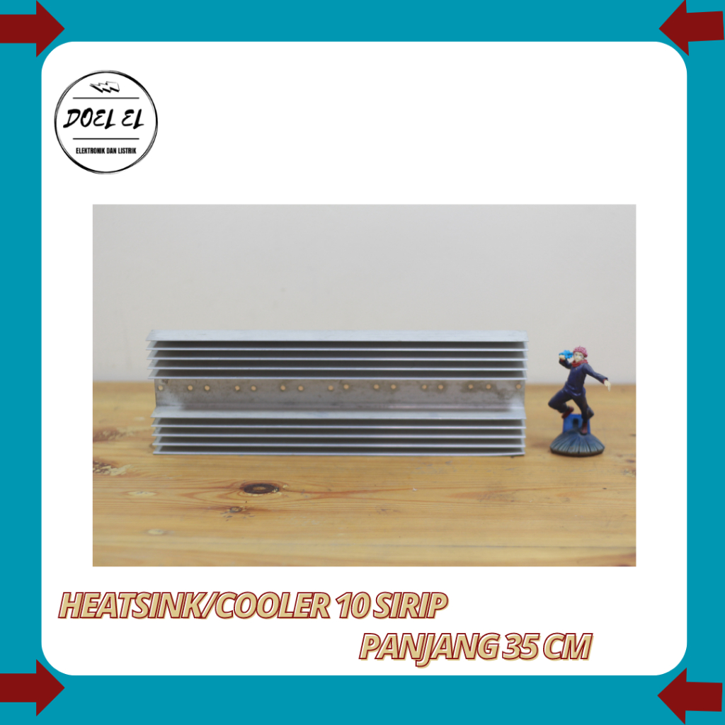 PENDINGIN HEATSINK 10 SIRIP 35CM UNTUK TR SANKEN