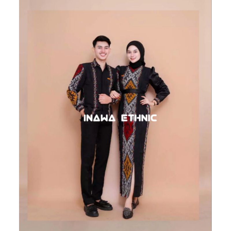 BAJU TENUN COUPLE - BAJU COUPLE TENUN PASANGAN - DRESS TENUN COUPLE PASANGAN