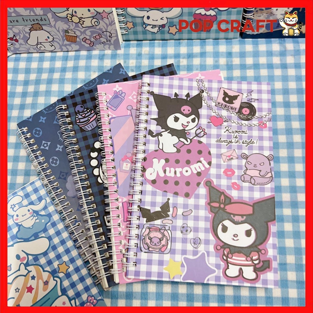 

PC Buku Tulis Ring A5 Notebook A5 Cartoon Lucu Buku Catatan Aesthetic Buku Diary Alat Tulis Sekolah