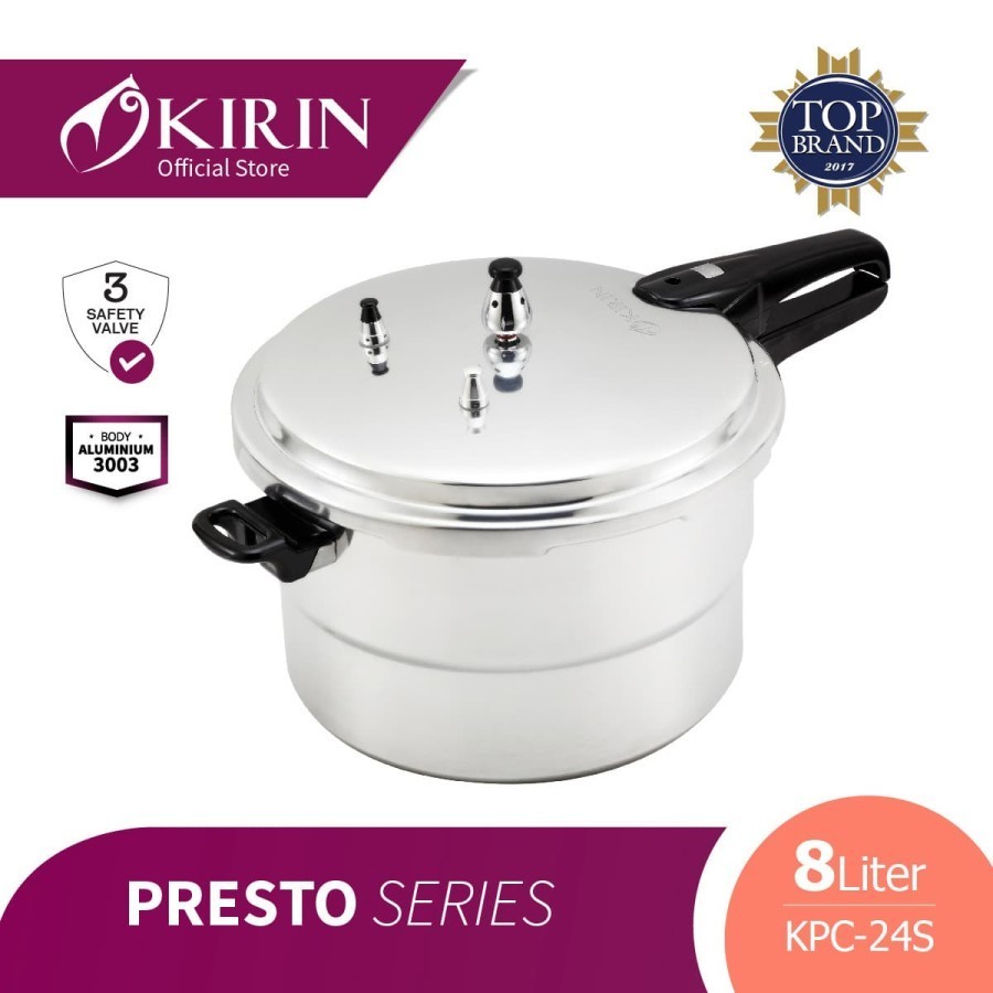 KIRIN Panci Presto 8 Liter - KPC-24S - ORIGINAL