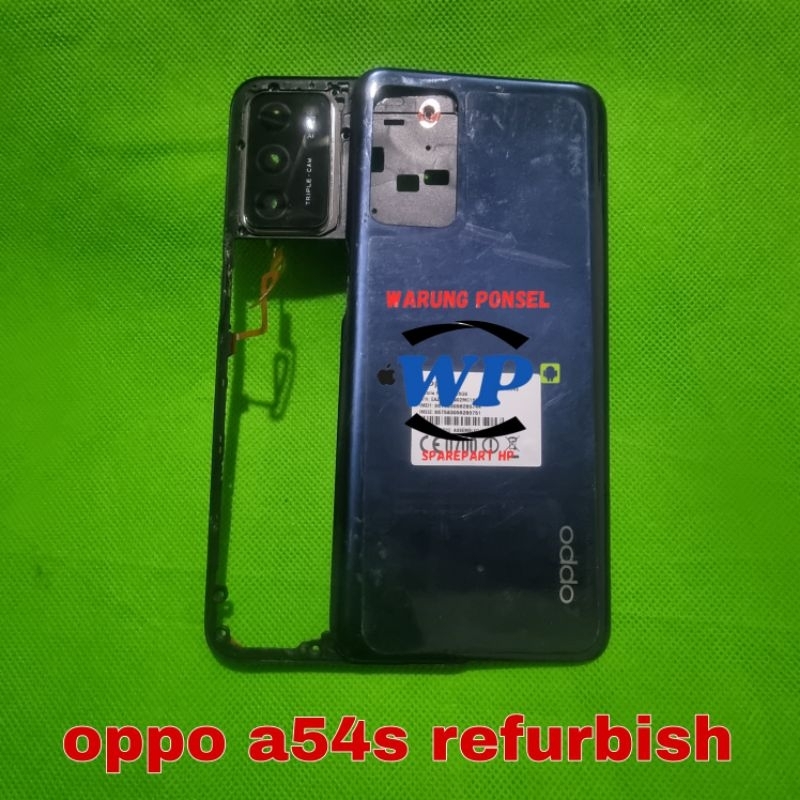 SIDIK JARI FINGERPRINT BACKDOOR TUTUP BELAKANG TULANGAN TENGAH OPPO A54 REFURBISH COPOTAN NORMAL MIN