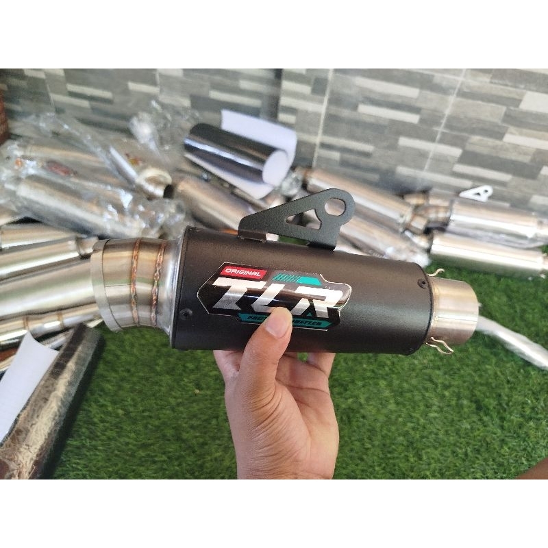 KNALPOT RACING TLR DRAG BLACK COUTING SLENCER KNALPOT RACING TLR BLACK COUTING KNALPOT RACING TLR DR