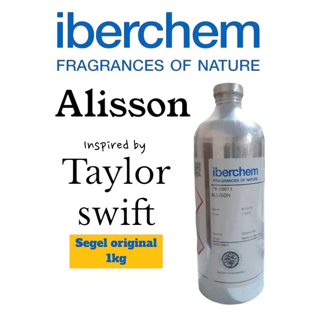 (1 KG) ALISON 1KG SEGEL BY IBERCHEM. ALISON ALISSON. SEARAH TAYLOR SWIFT. BIBIT PARFUM SEGEL ORIGINA