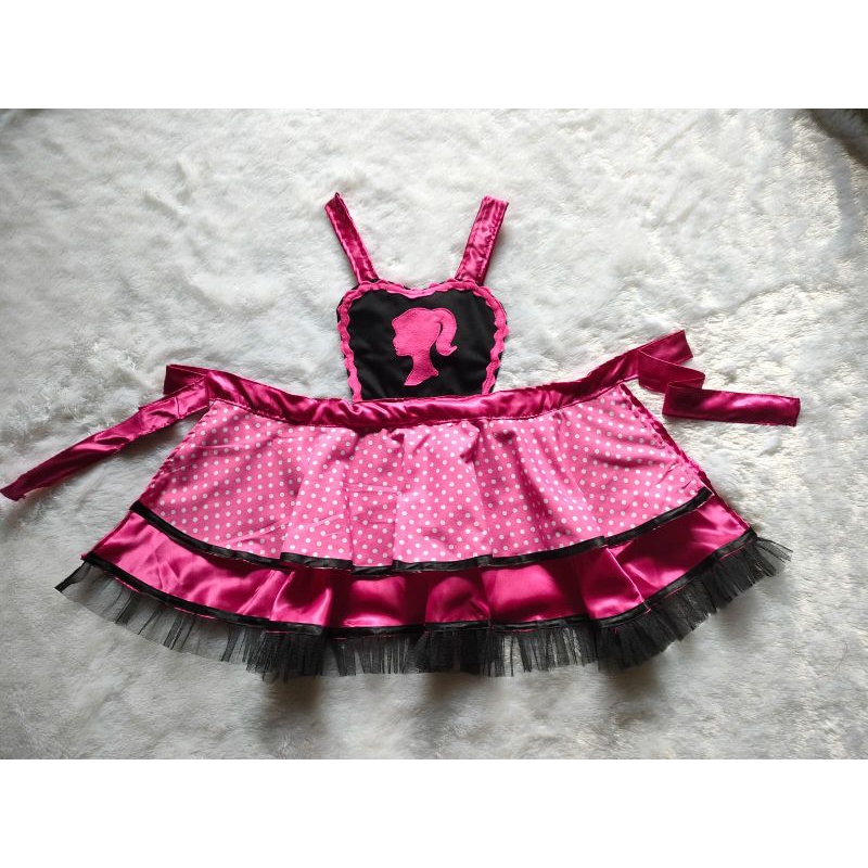 Apron Request Tema Barbie Celemek Barbie Anak Batita Celemek Dapur Karakter