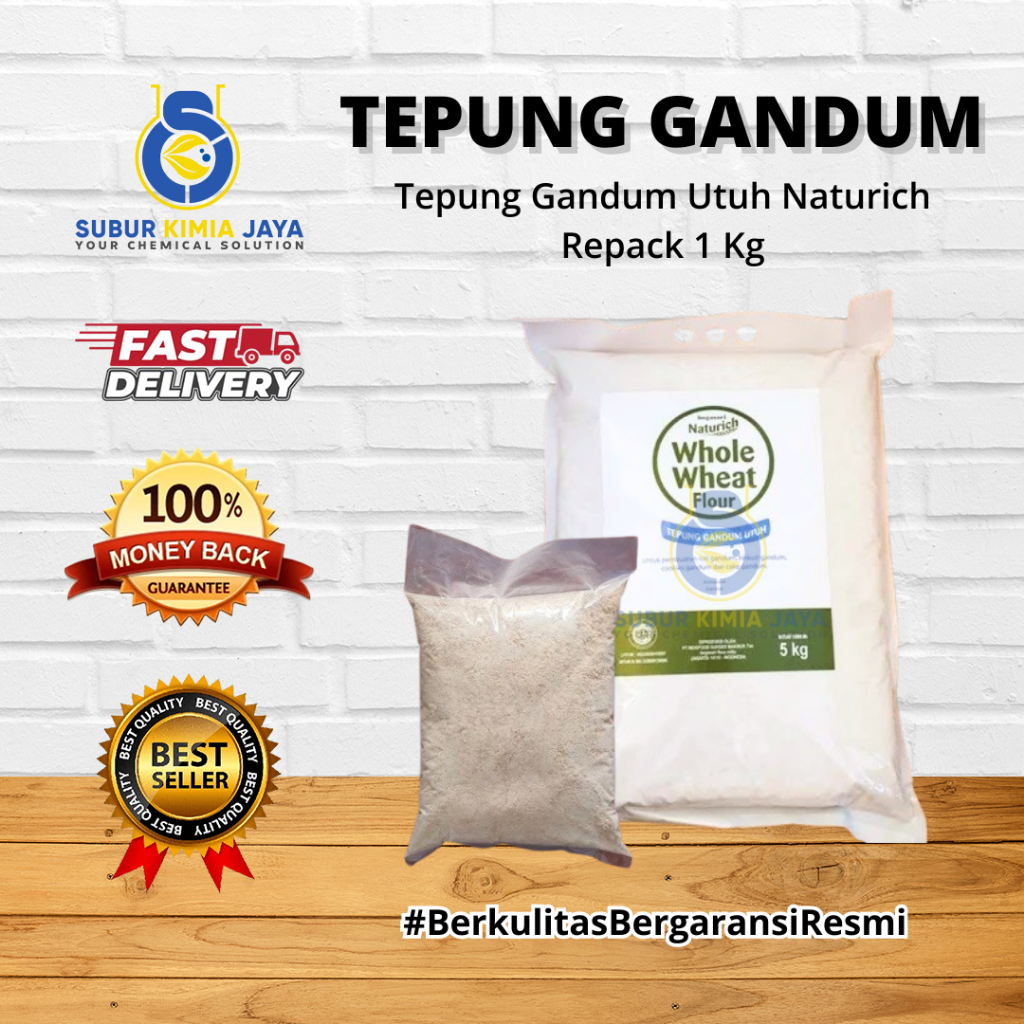 

Tepung Gandum Utuh NATURICH WHOLE WHEAT FLOUR 1kg