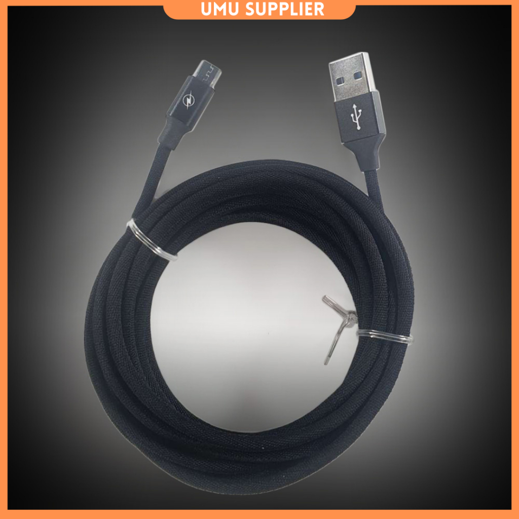 (UMU SUPPLIER) SANJI KABEL CHARGER MICRO USB 2.4A 3 METER SMARTPHONE