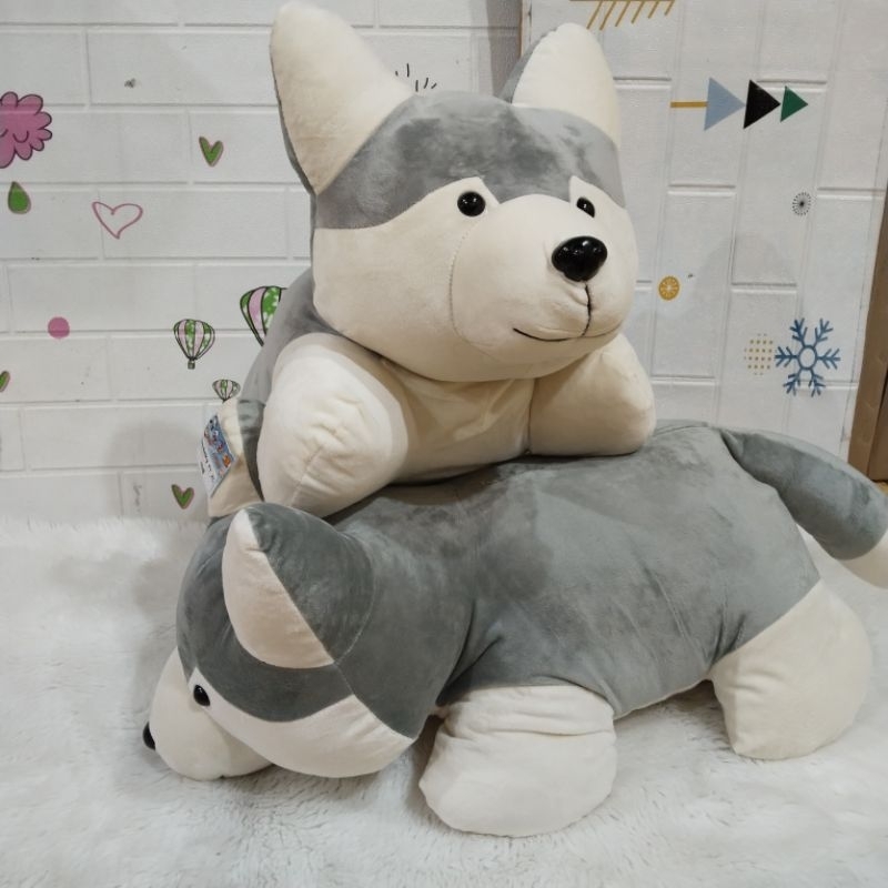 Boneka Dog Husky size Jumbo