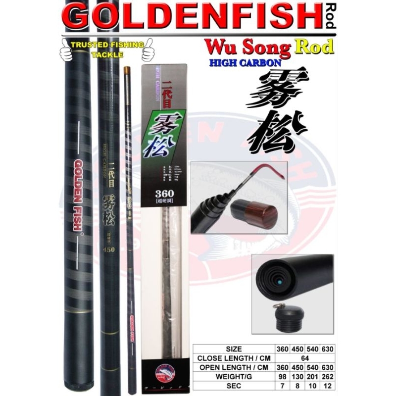 POLE / TEGEK GOLDEN FISH HIGH CARBON 360cm