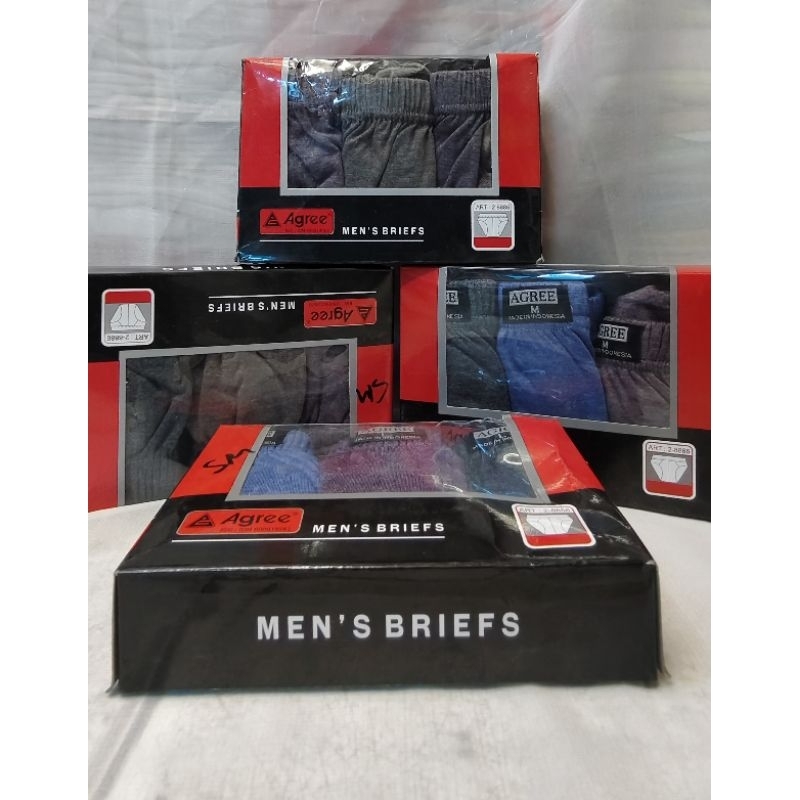 Celana Dalam Agree isi 3/ satu bok agree merah