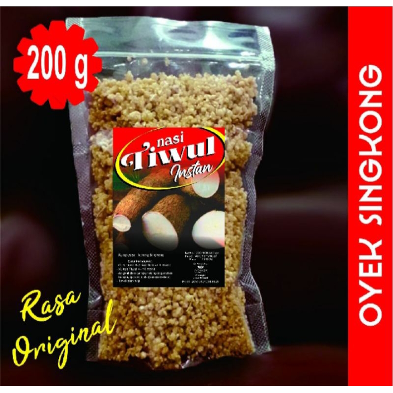 

nasi tiwul instan/nasi tiwul/oyek singkong/khas kota gaplek. 200gr, 400gr, 600gr, 800gr, 1kg.