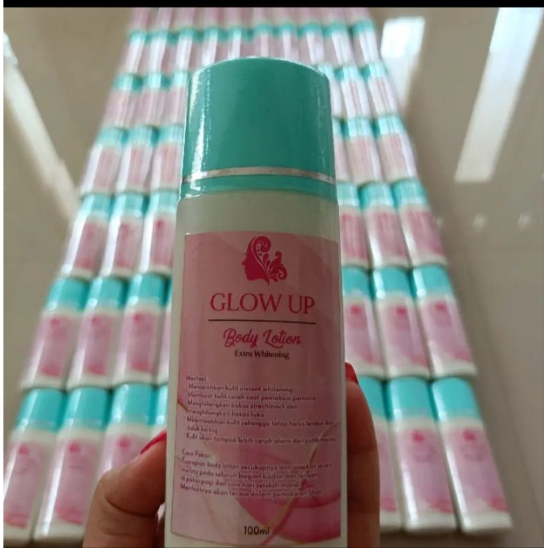 Hb glow up scincare pemutih badan 1 lotion untuk siang & malam