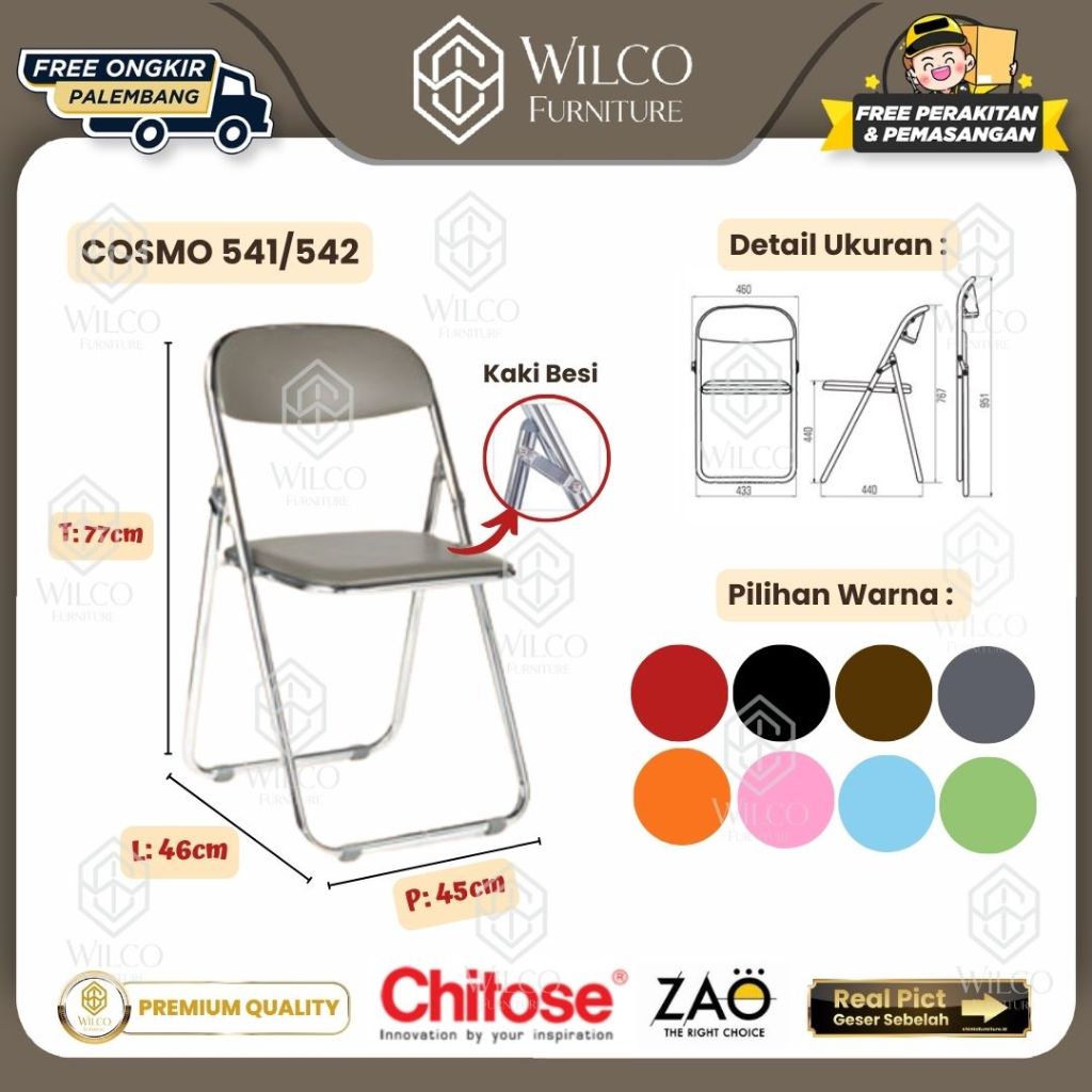 Kursi Lipat Chitose Cosmo 541 Ekonomis / Kursi Pesta / Kursi Seminar /