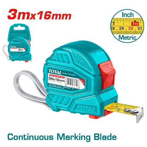 TOTAL METERAN 3M/STEEL MEASURING TAPE - TMT126331