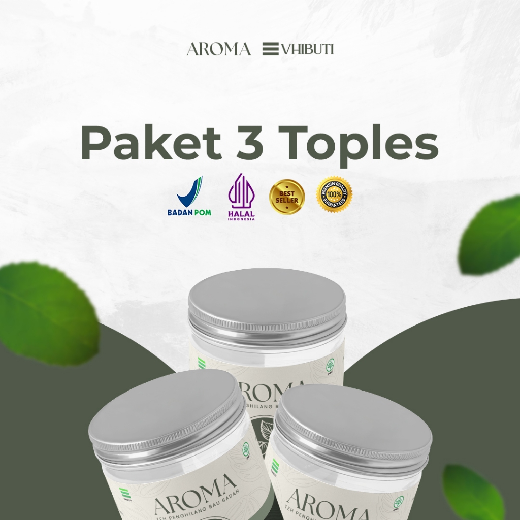 

VHIBUTI Aroma | Teh Herbal Untuk Membantu Mengurangi Bau Badan 15 Kantong Teh Paket 3