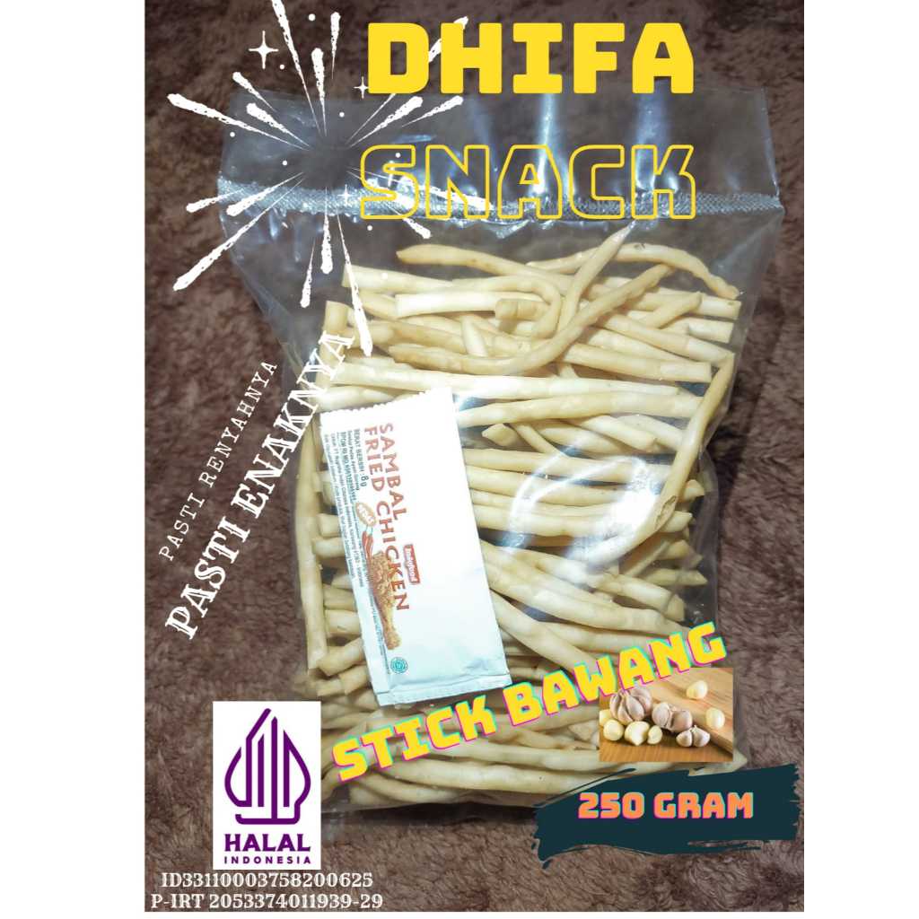 

STICK BAWANG 250 Gram Gurih, Renyah, dan Halal