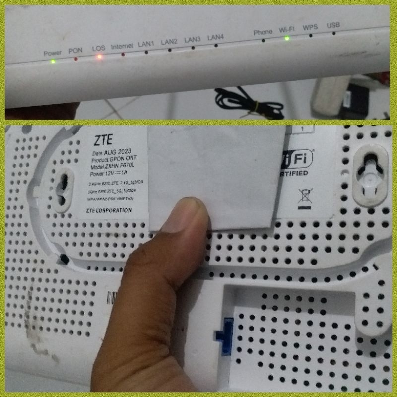 Modem ont router zte F607L