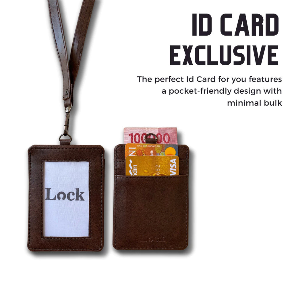 

Card Holder ID Card Kantor Hanging Wallet Dompet Gantung Dompet Kartu ID Lanyard Pria Wanita LS454