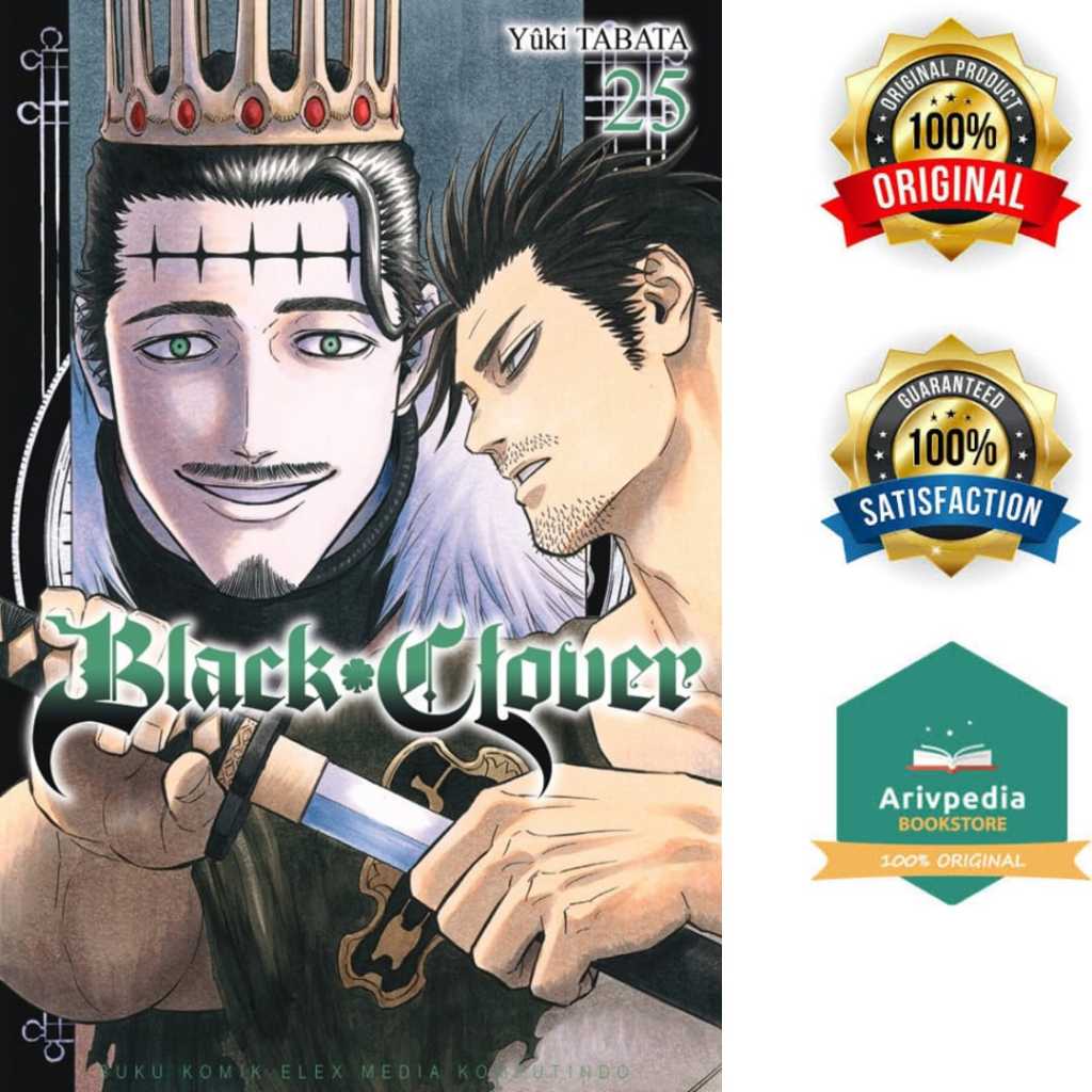 Black Clover 11 12 13 14 15 16 17 18 19 20 21 22 23 24 25 (komik Segel Original)