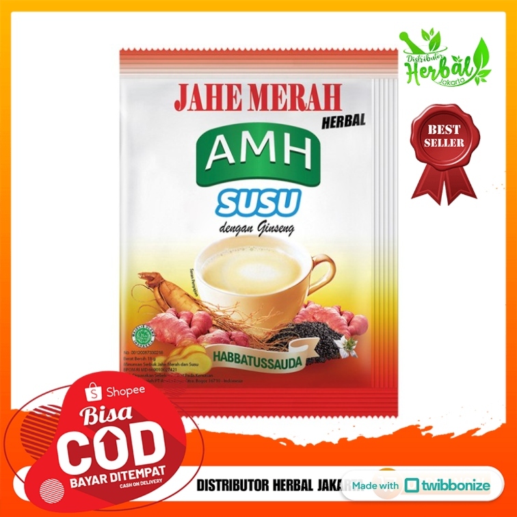 

Susu Jahe Merah AMH Original plus Ginseng isi 10 Sachet