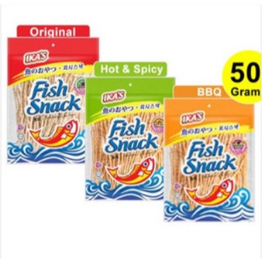 

FISH SNACK MERK IKA'S 50 GRAM - JUHI SNACK CEMILAN IKAN BERVARIAN RASA