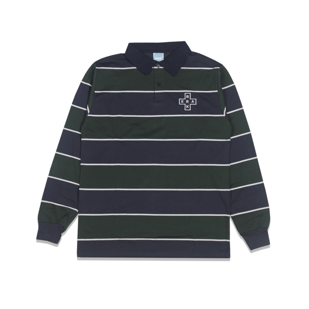 Berak 9420 Rugby Stripes Shirt FACE