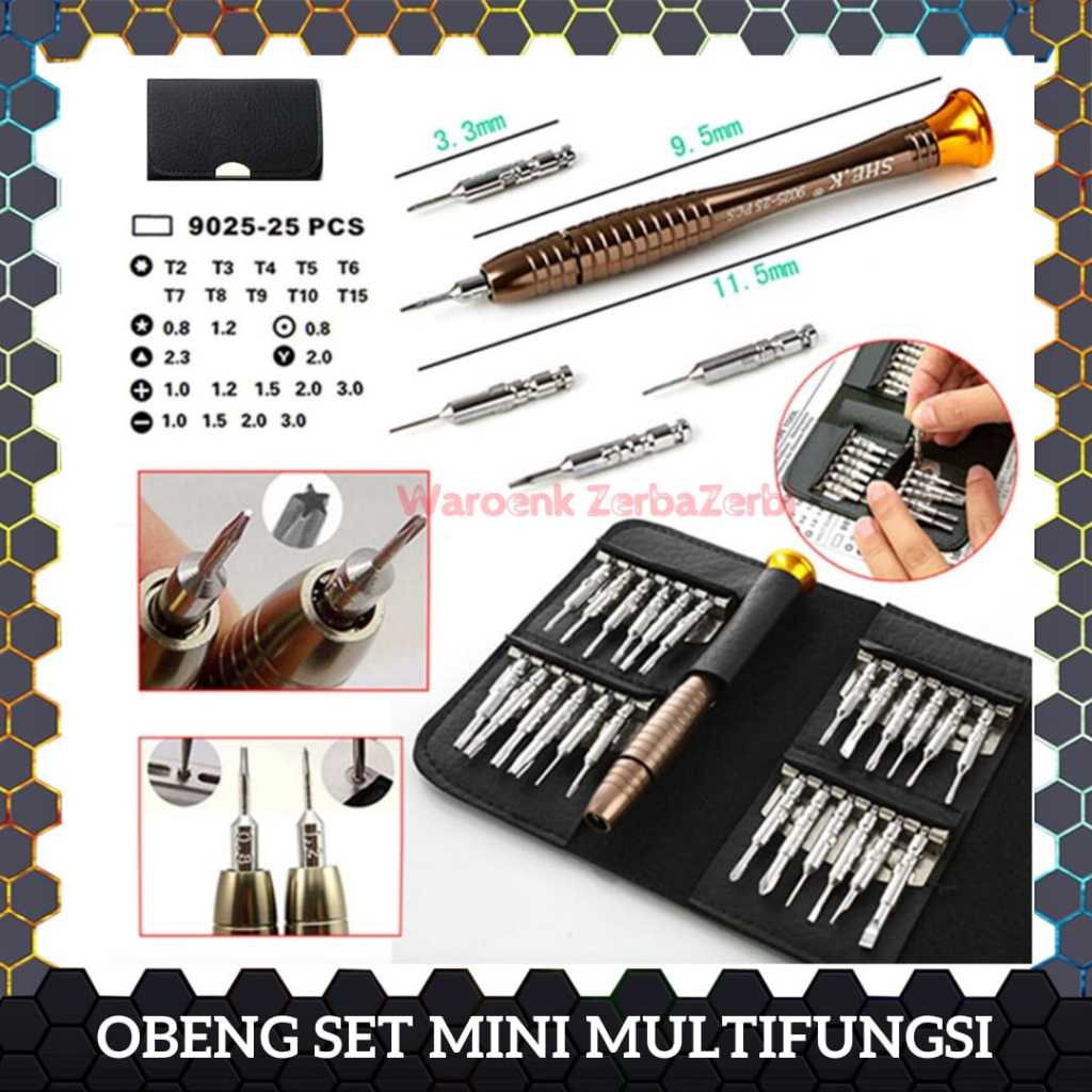 ALAT PERLENGKAPAN MATA OBENG PLUS MINUS SCREWDRIVER SET KUNCI TORX PHILIPS BINTANG PENTA BELIMBING K