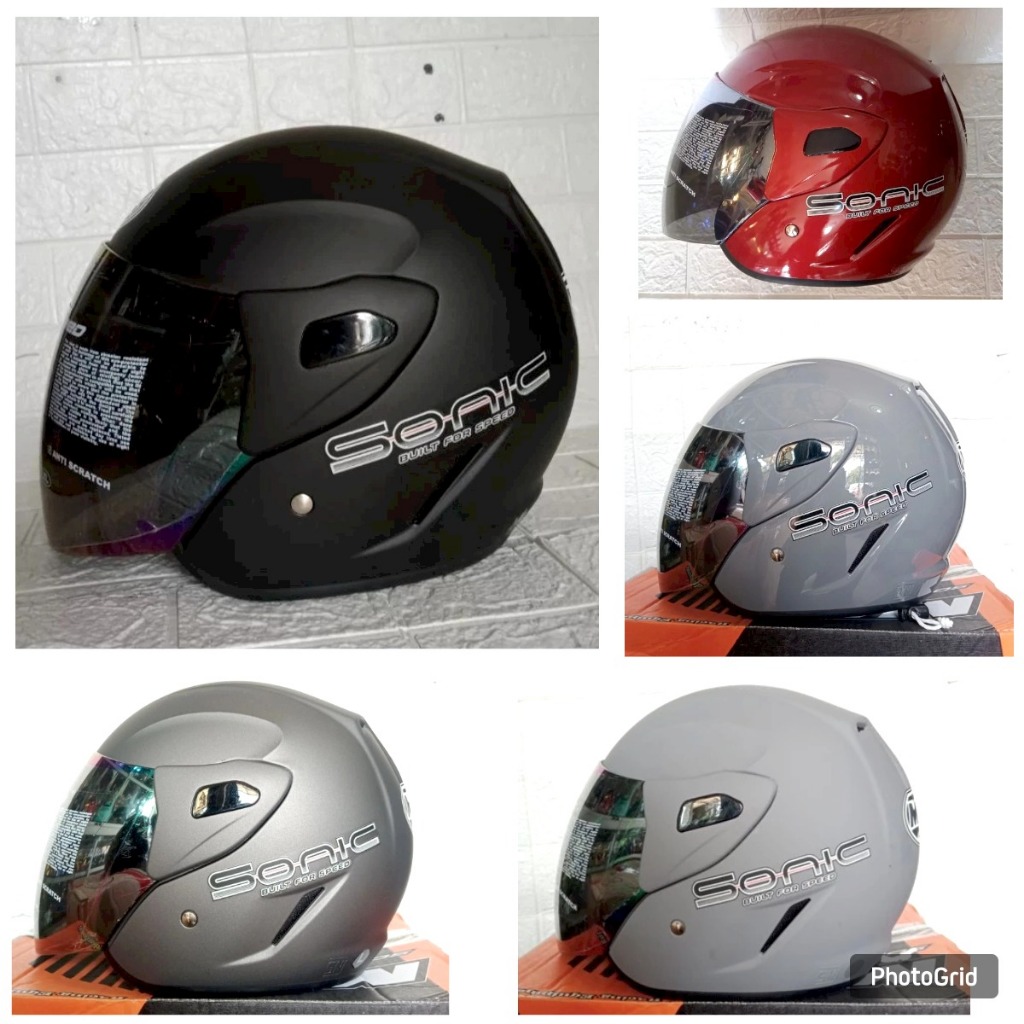 HELM MAZ SONIC SOLID//HELM SNI DEWASA//HELM MURAH MAZ
