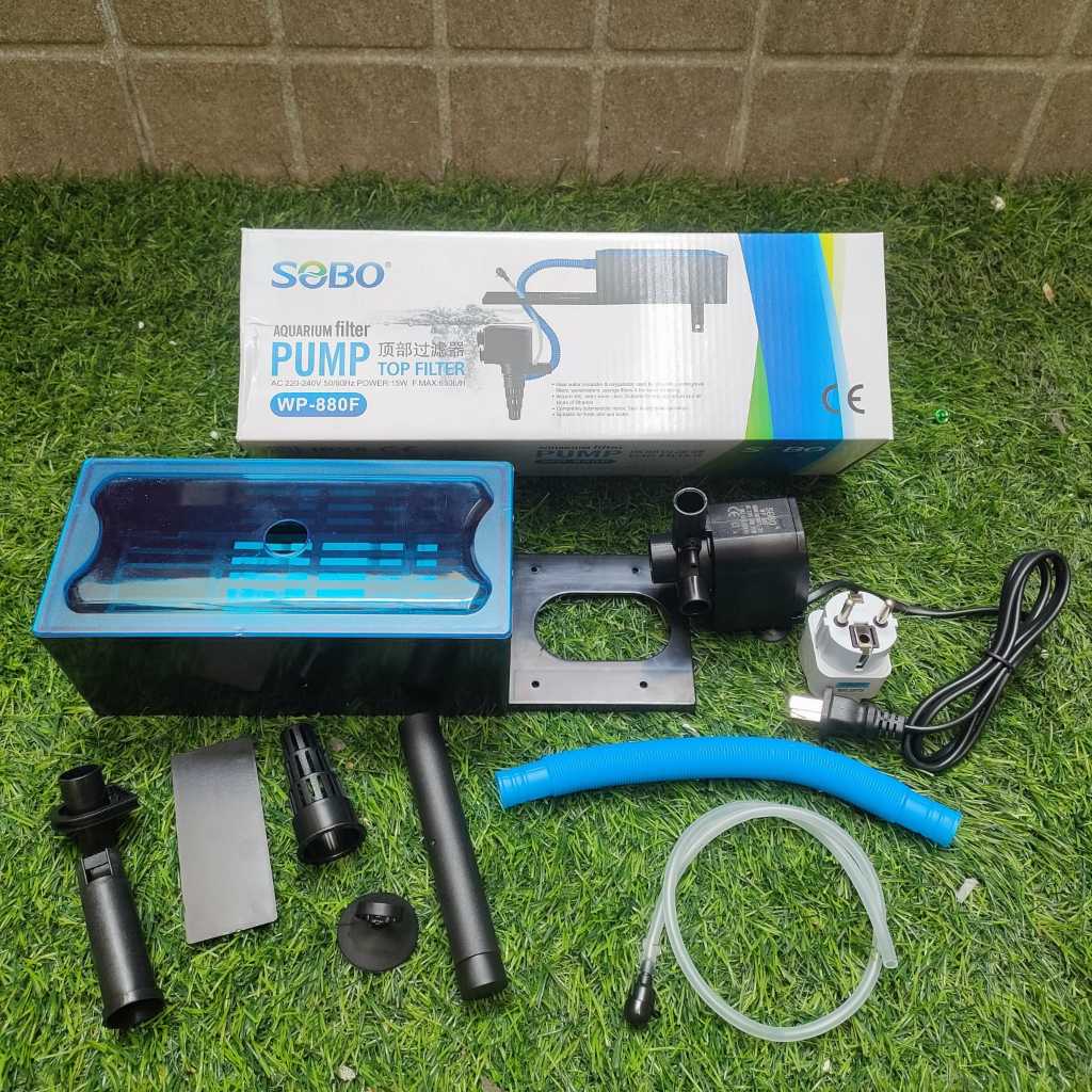 Aquarium Top Box Filter Set Power Head  SOBO WP-880F / FILTER AQUARIUM SET PUMP