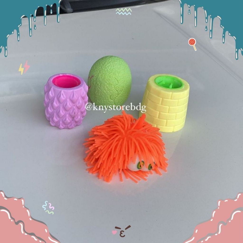 MAINAN ANAK SQUISHY PENCET KARET SILICON