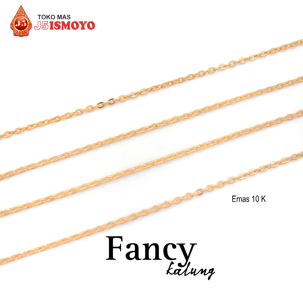 Kalung Emas Polos Fancy J5 Ismoyo