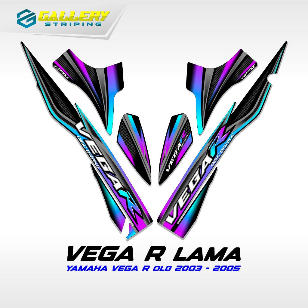 Striping Vega R Lama Motif 8 Stiker Vega R Sticker Vega Rr Setriping Vega R New Zr Variasi Ori