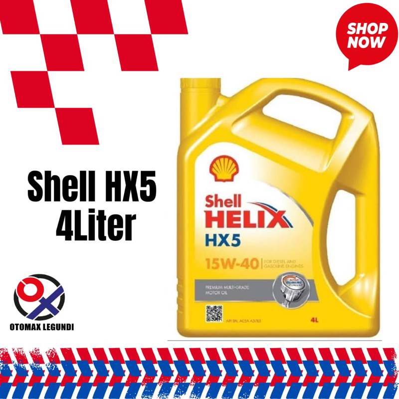 Shell HX5 4 Liter 15W-40 oli mobil