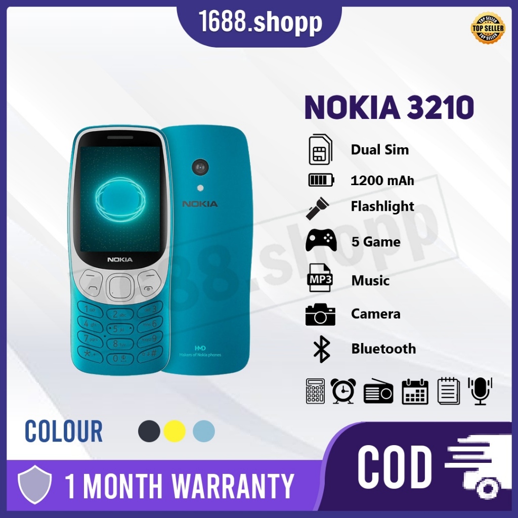 HP Nokia 3210 Dual Sim Original 99% Baru