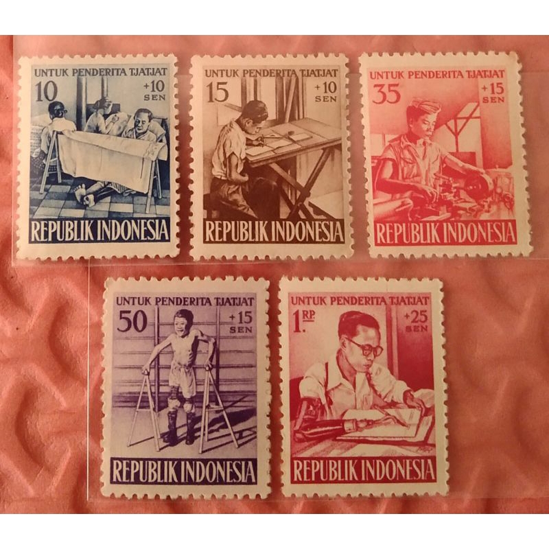 

Prangko Lawas Indonesia Seri Untuk Penderita Cacat THN 1957
