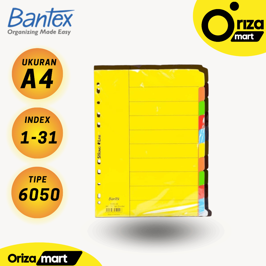 

Bantex Cardboard Divider & Indexes A4 ( 10 pages) 6050-00 & Divider & Indexes A4 6045-00 (5 Pages)