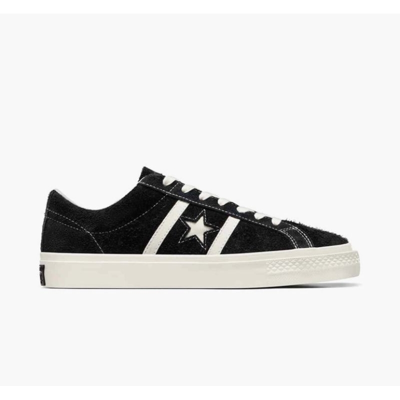 CONVERSE ONE STAR ACADEMY PRO SUEDE MEN'S SNEAKERS - BLACK/EGRET/EGRET