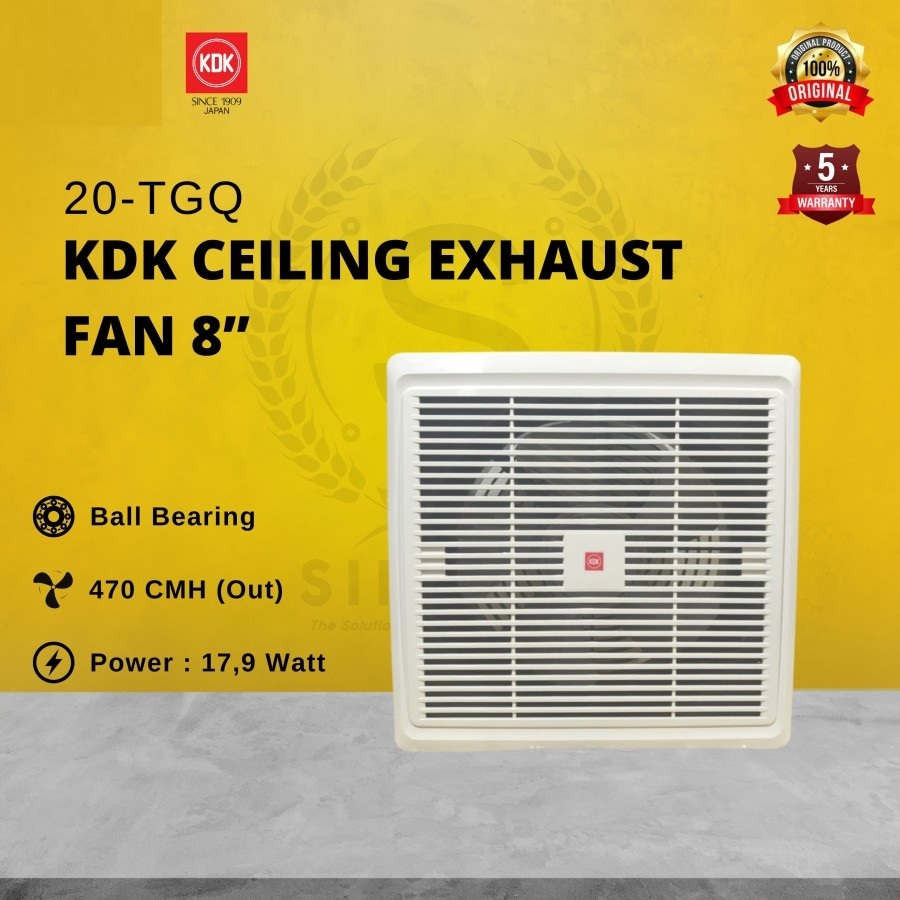 KDK Exhaust Fan Plafon 8 inch 20 TGQ Heksos Hexos 8inch