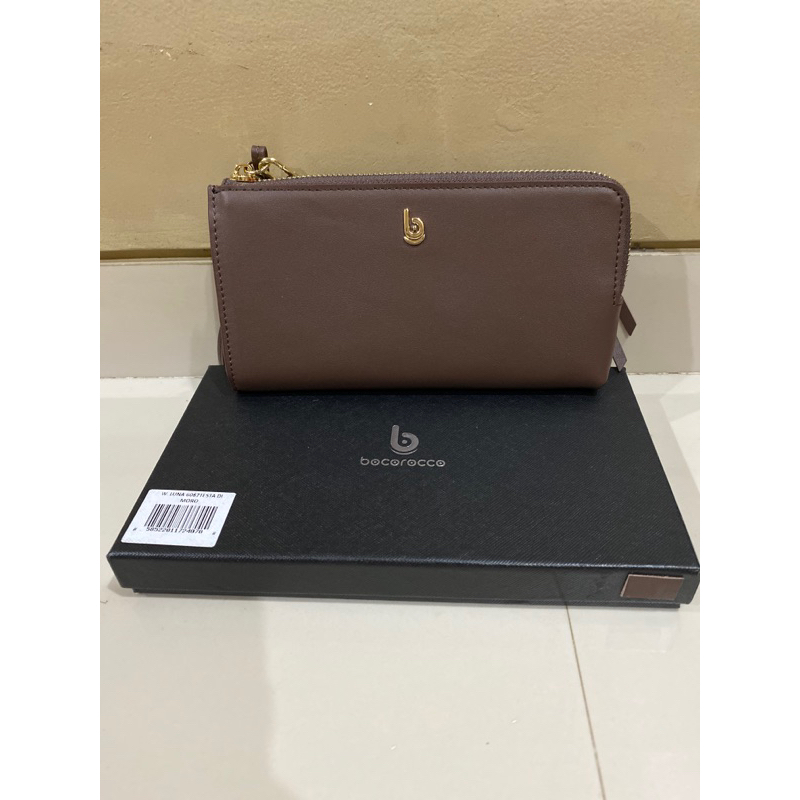 Dompet wanita merk bocorocco warna coklat