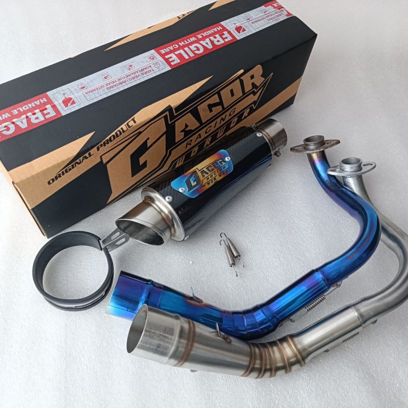 Knalpot Racing Gacor Wor-Wor Original Vario 110/125/150/160 Aerox Lama/New PCX 150/160 Beat Karbu/Fi