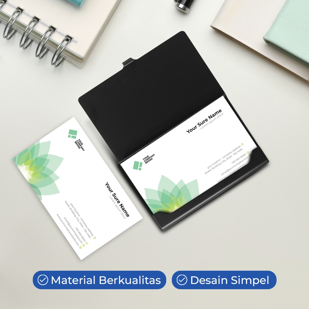 

Tempat Kartu Nama / Name Card Holder / Kotak Khusus Simpan Kartu Nama Aluminium