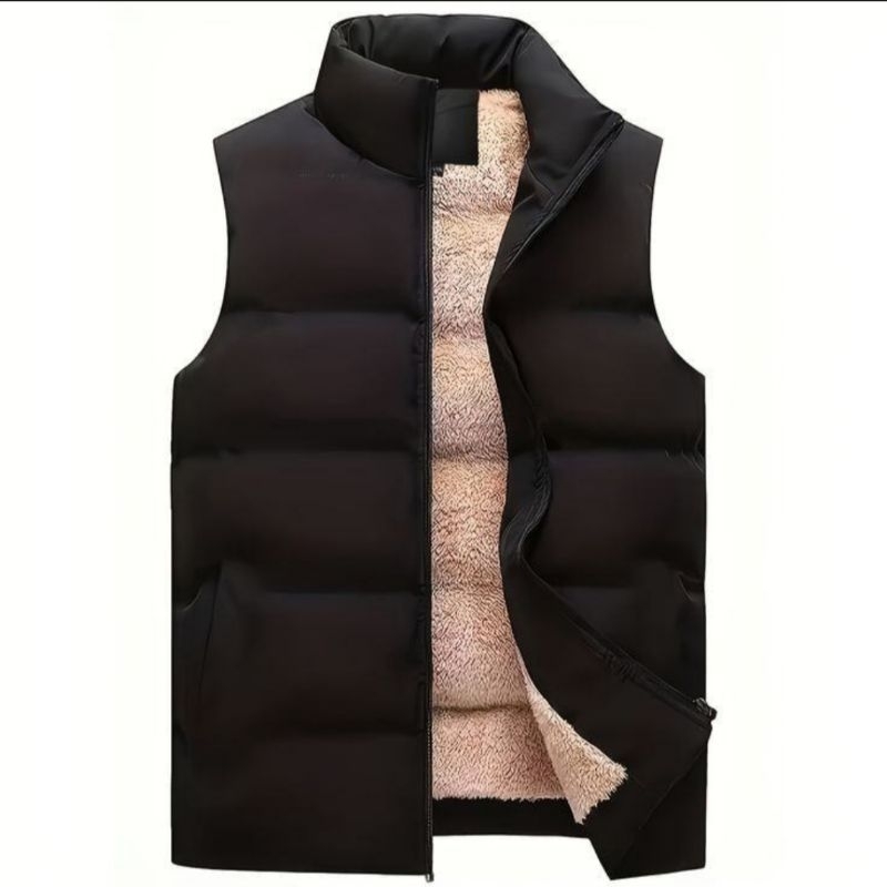 Rompi Pria Dewasa Warna Hitam Navy Army Size M L XL XXL Jaket Jacket Rompi Vest Bodyvest Mantel Moto