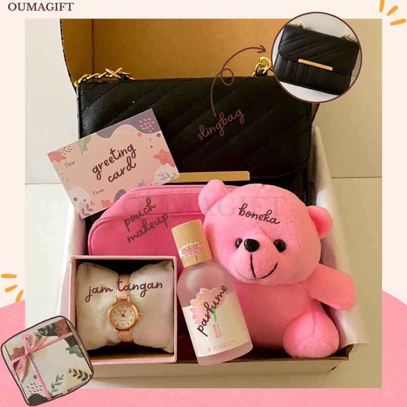 Kado Oumagift Hadiah Hampers Set Box Gift Ulang Tahun Ultah Anak Remaja Dewasa Cewek Cewe Perempuan 