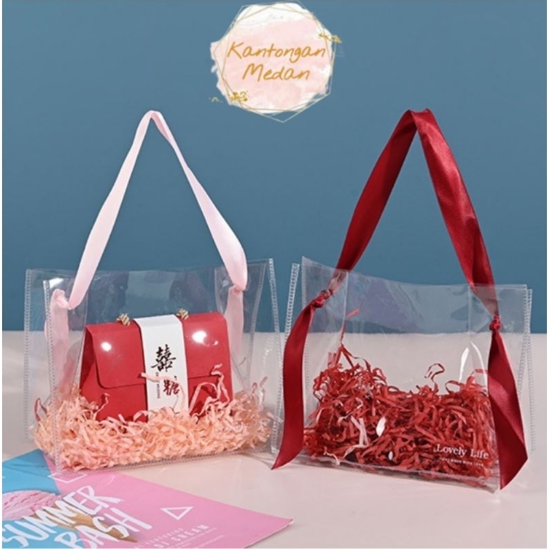 

Tas Mika Transparan Tali Satin Goodie Bag Hampers Souvenir