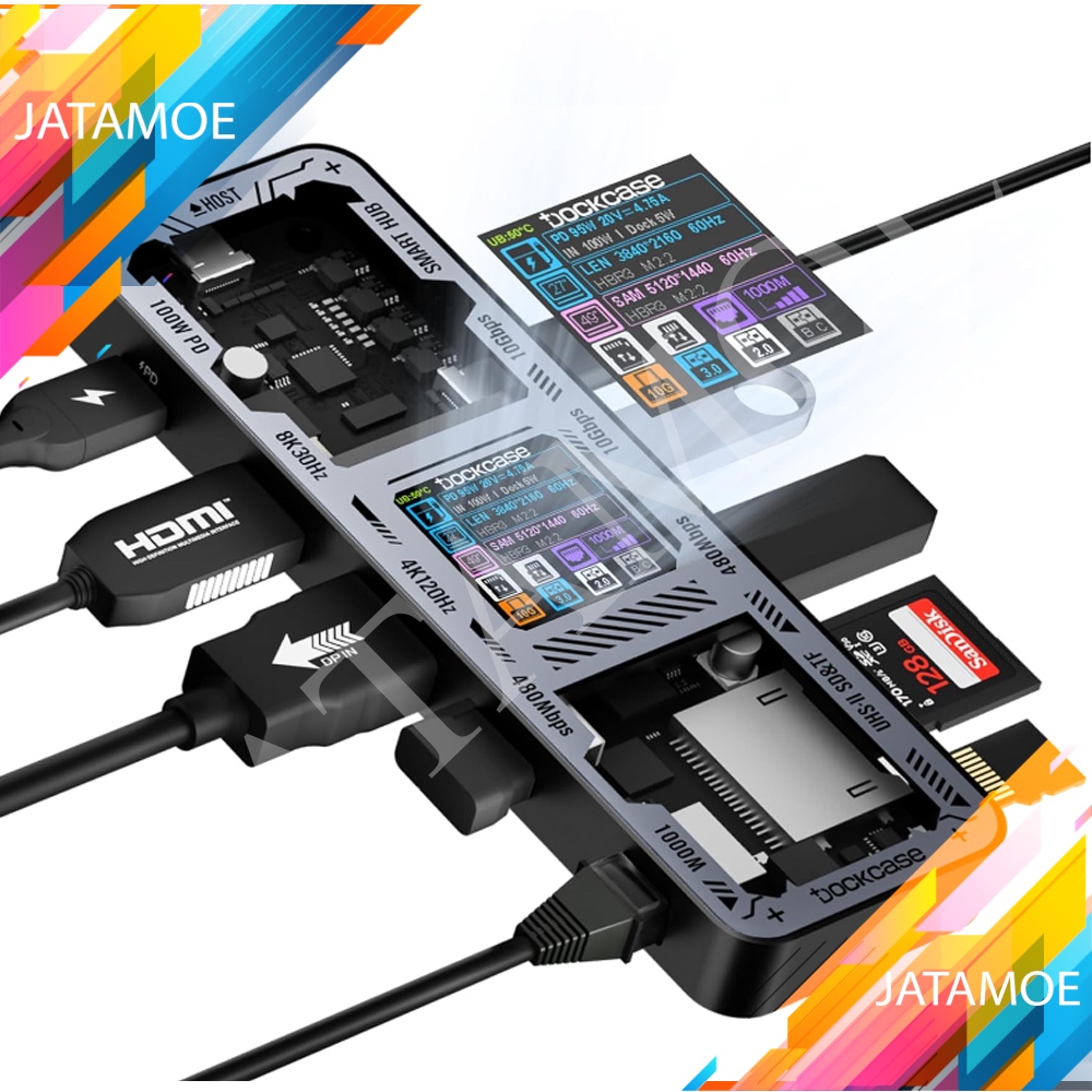 Dockcase Explorer Edition USB TYPE C Smart Hub Multiport 10Gbps