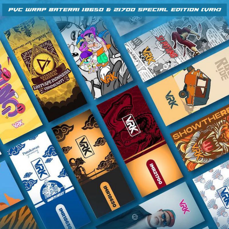 PVC Wrap Pembungkus Baterai 18650 Special Edition (VRK)