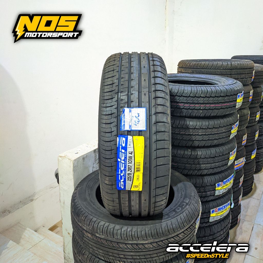 BAN MOBIL 225 55 R17 MERK ACCELERA TIPE PHI-R BAN TUBLES RING 17 225 55 NIK BARU