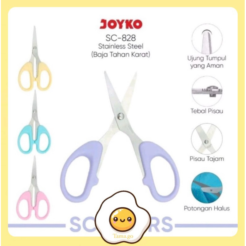 

Gunting Joyko Warna Pastel Lucu Ukuran Besar & Kecil / Gunting Stainless Pastel / Tajam Buat Kantor dan Sekolah / Gunting Joyko Pastel SC-828PTL dan SC-838PTL (1pcs)