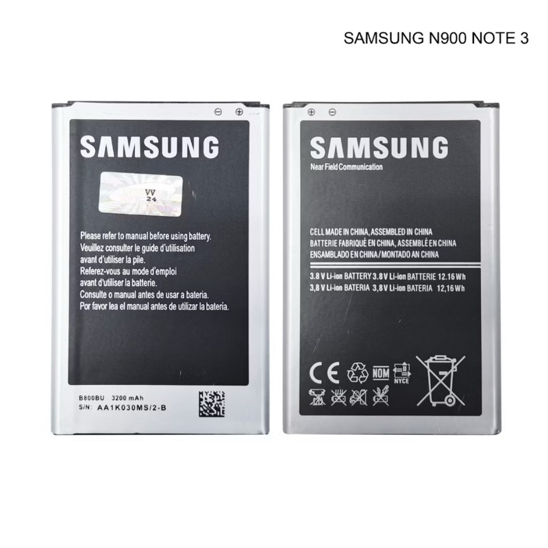 Baterai Batre Samsung Note 3 B800BE ORI