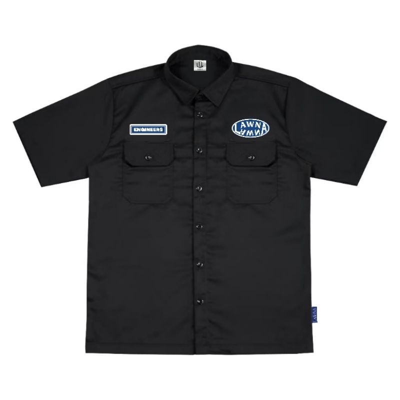 Lawna - Workshirt Engineers Biru Black