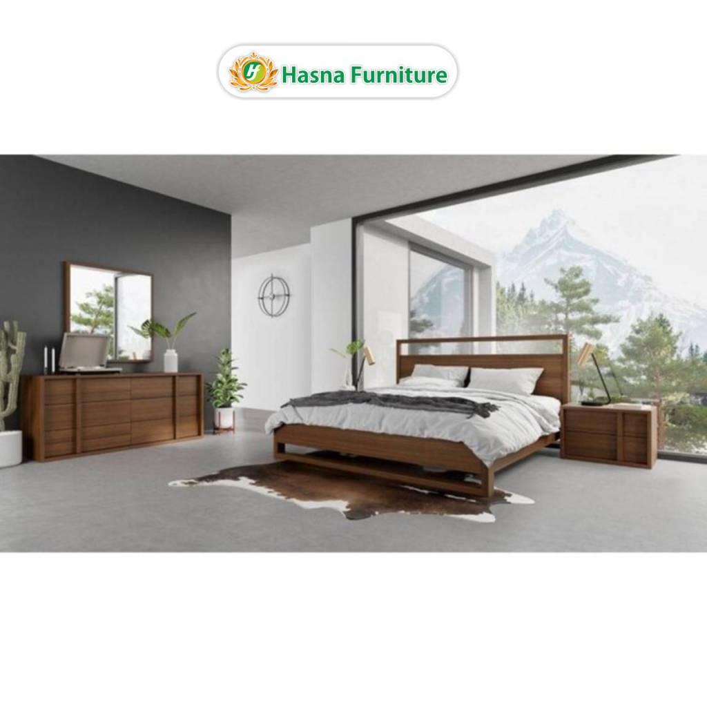 Set Kamar Tidur Minimalis Kayu Jati